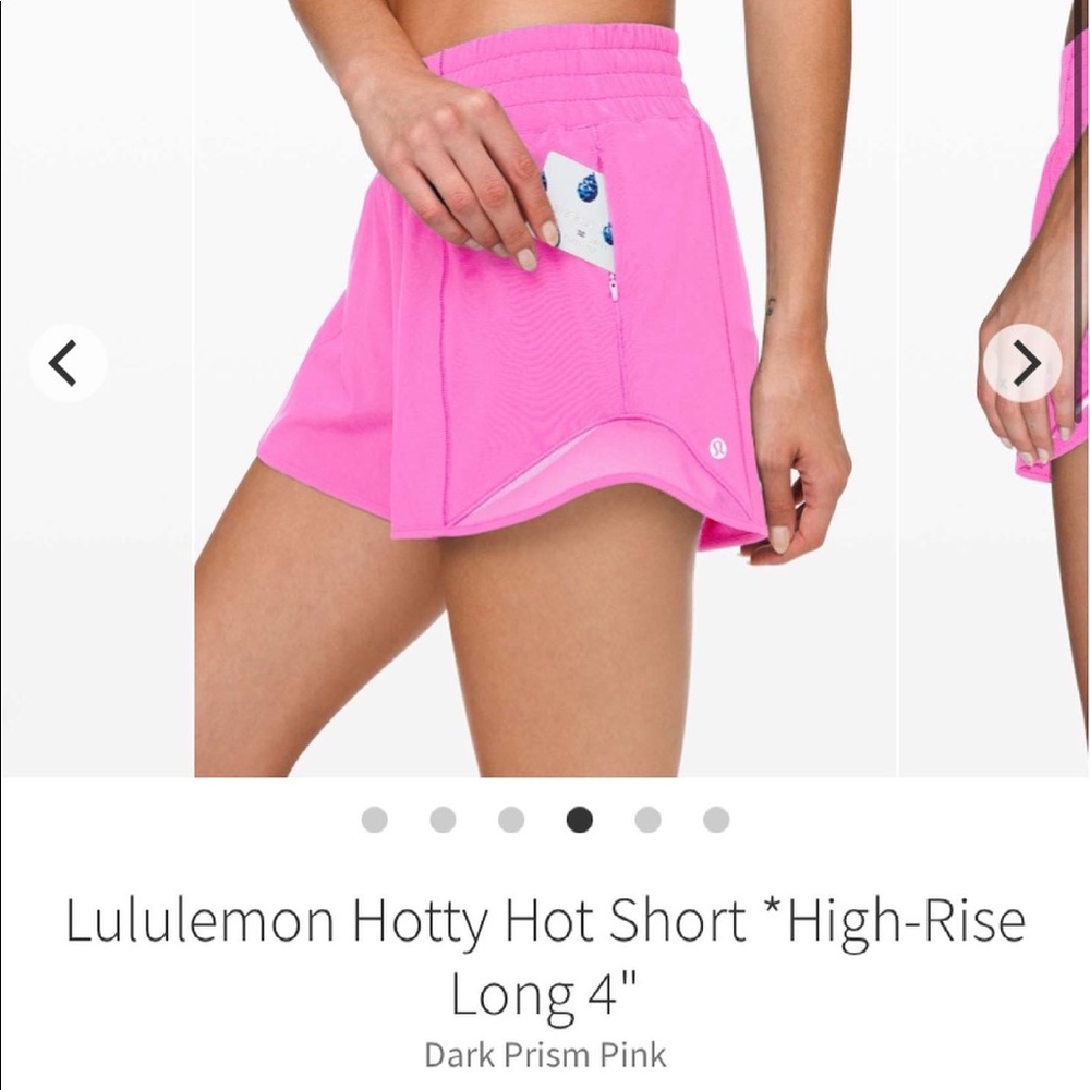 Rare lululemon high rise hotty hots 4”